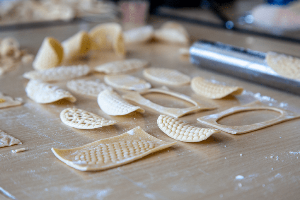 Workshop « pasta » avant cuisson relief